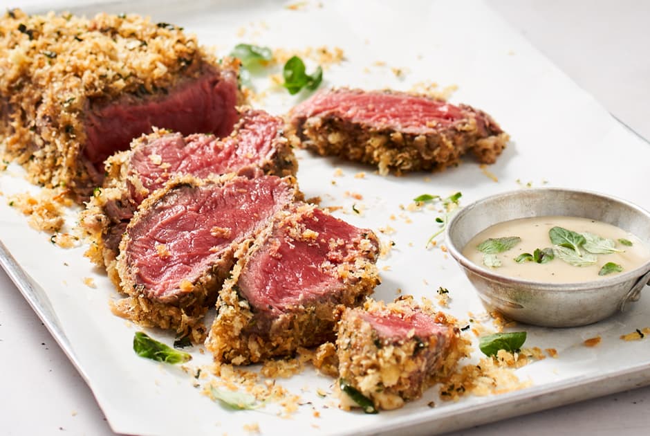 Herb and Panko Crusted Beef Rump Steak