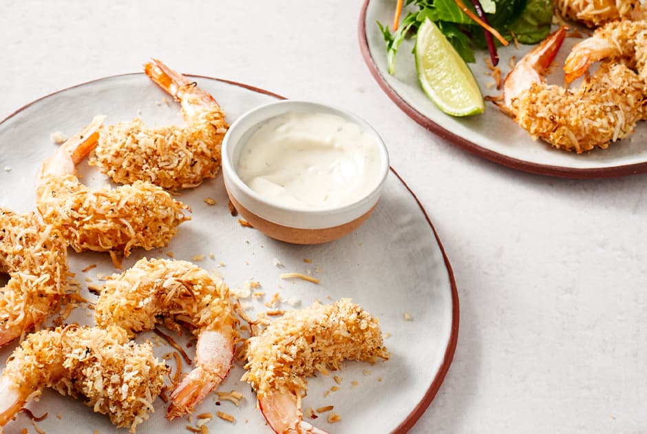 Spiced Panko Coconut Prawns