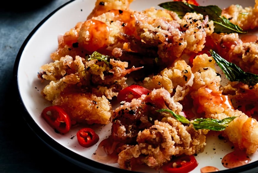 Image Szechuan Style Sweet and Sour Salt and Pepper Squid