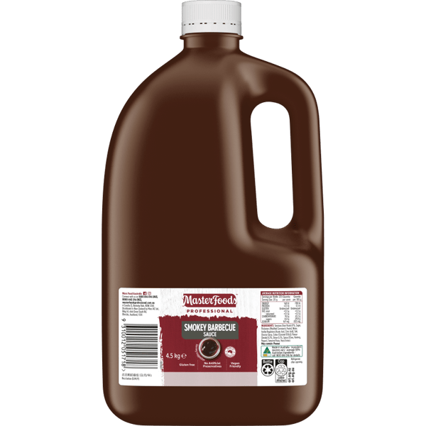 MasterFoods Professional Gluten Free Smokey Barbecue Sauce 4.5kg