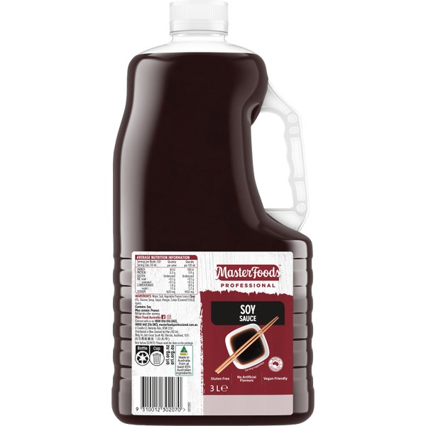 MasterFoods Professional Gluten Free Soy Sauce 3L Mars Foodservices
