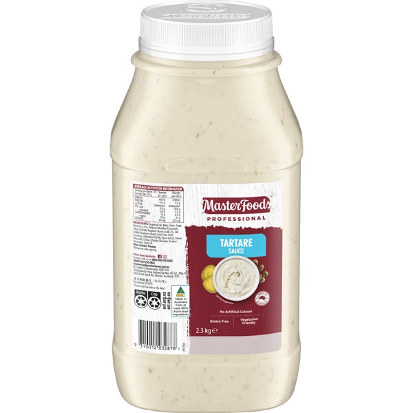 MasterFoods Professional Gluten Free Tartare Sauce 2.3kg Mars