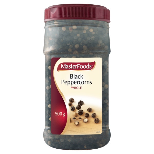 MasterFoods Black Peppercorns Whole 500g Mars Foodservices