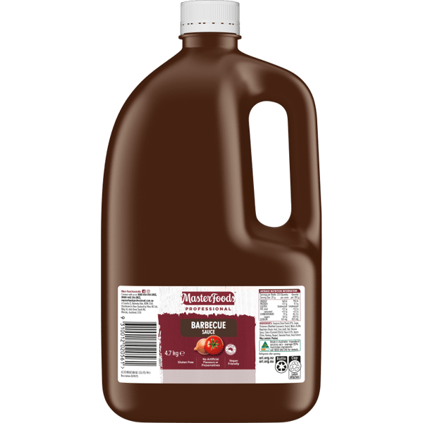 MasterFoods Professional Gluten Free Barbecue Sauce 4.7kg