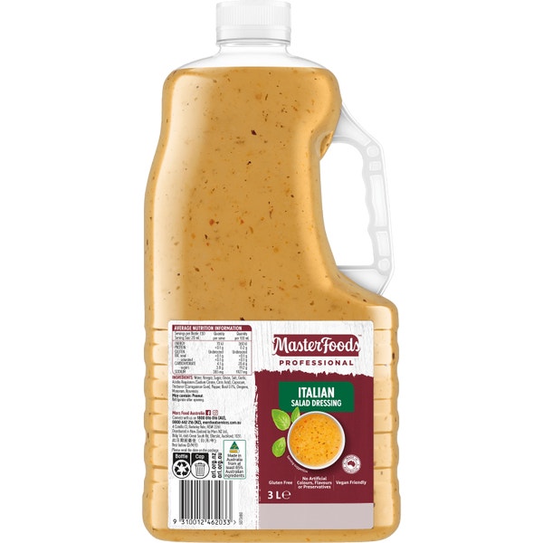 MasterFoods Professional Gluten Free Italian Dressing 3L | Mars