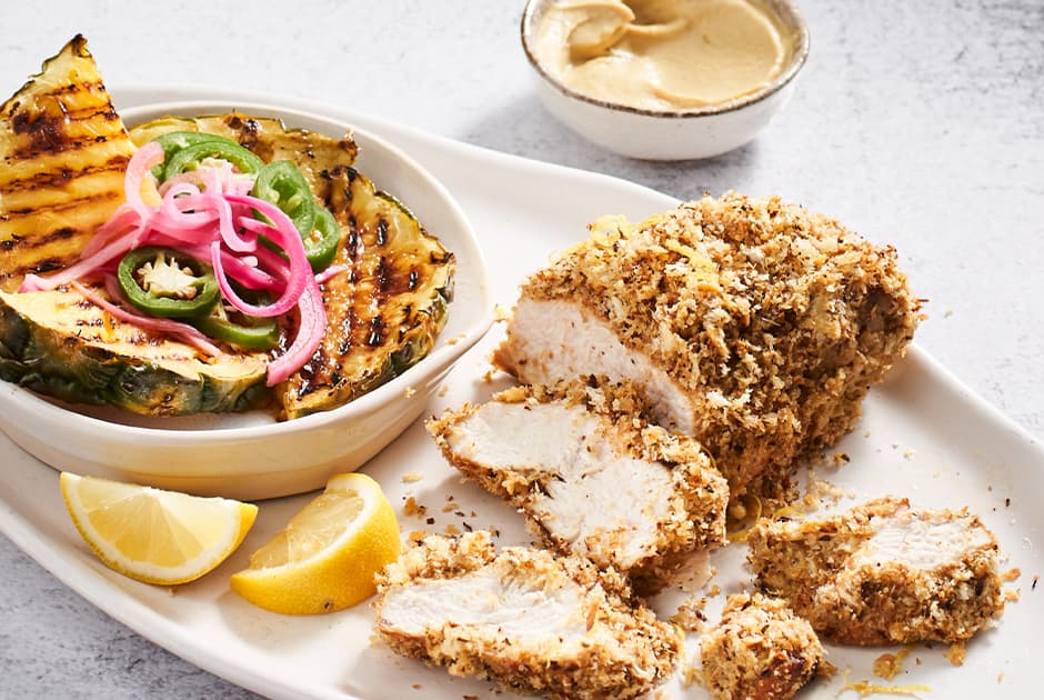 Herb and Panko Crusted Chicken Breast