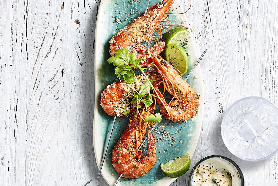 Crispy Charred Peppery Prawns