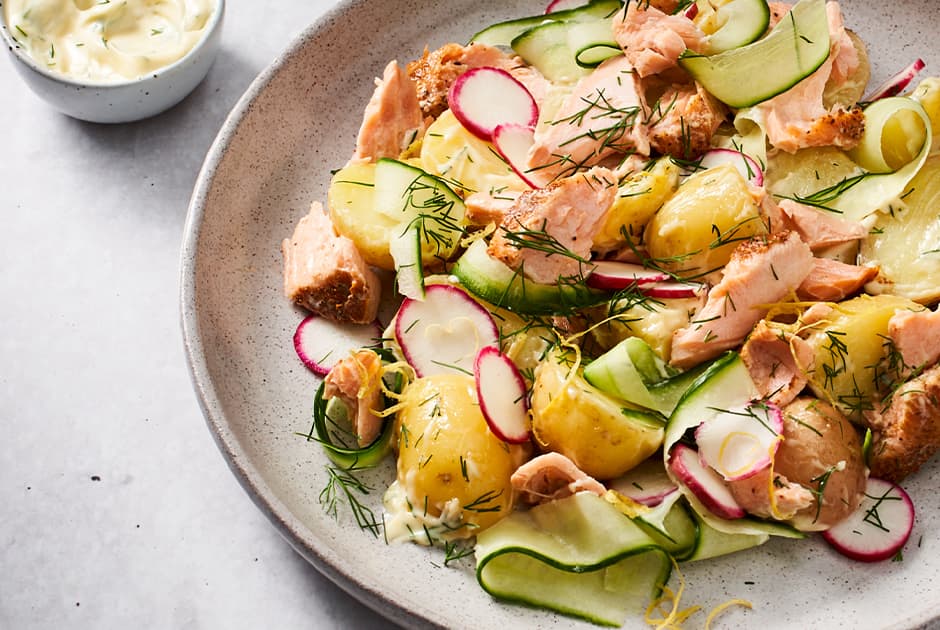 Hot-Smoked Salmon Potato Salad