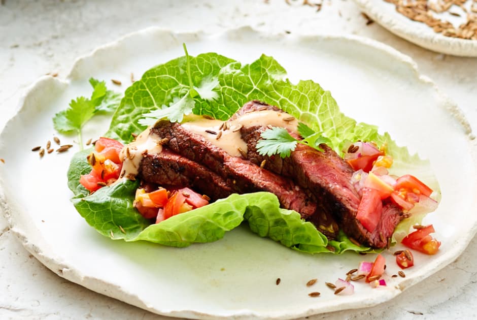 Mexican Style Spicy Steak Ssam