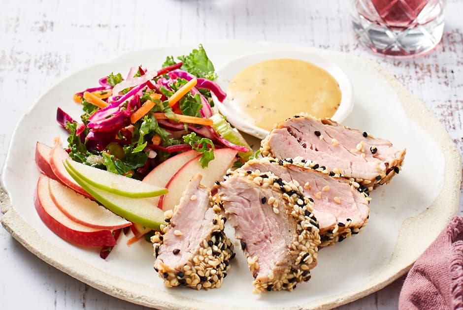 Sesame Seed Crusted Pork Loin