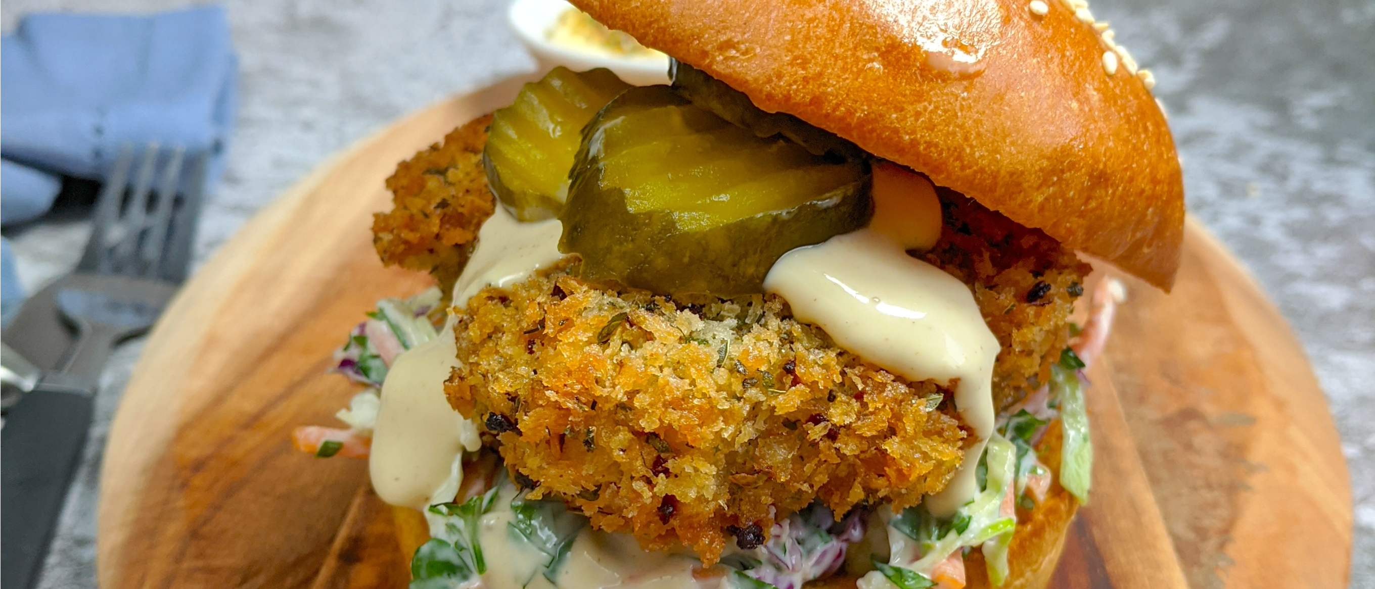 Zesty Crispy Chicken Burgers