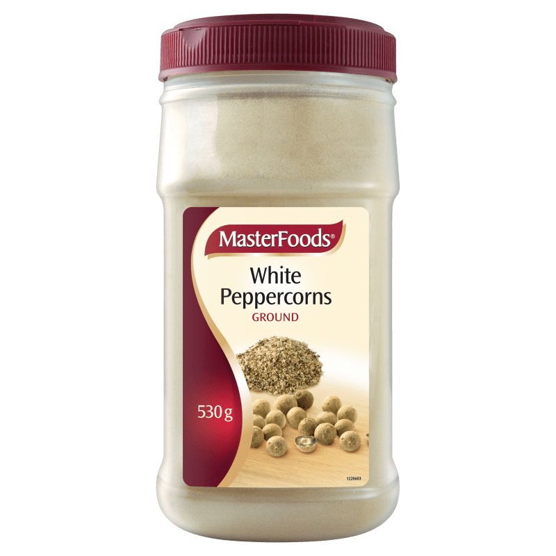 MasterFoods White Peppercorns Ground 530g Mars Foodservices