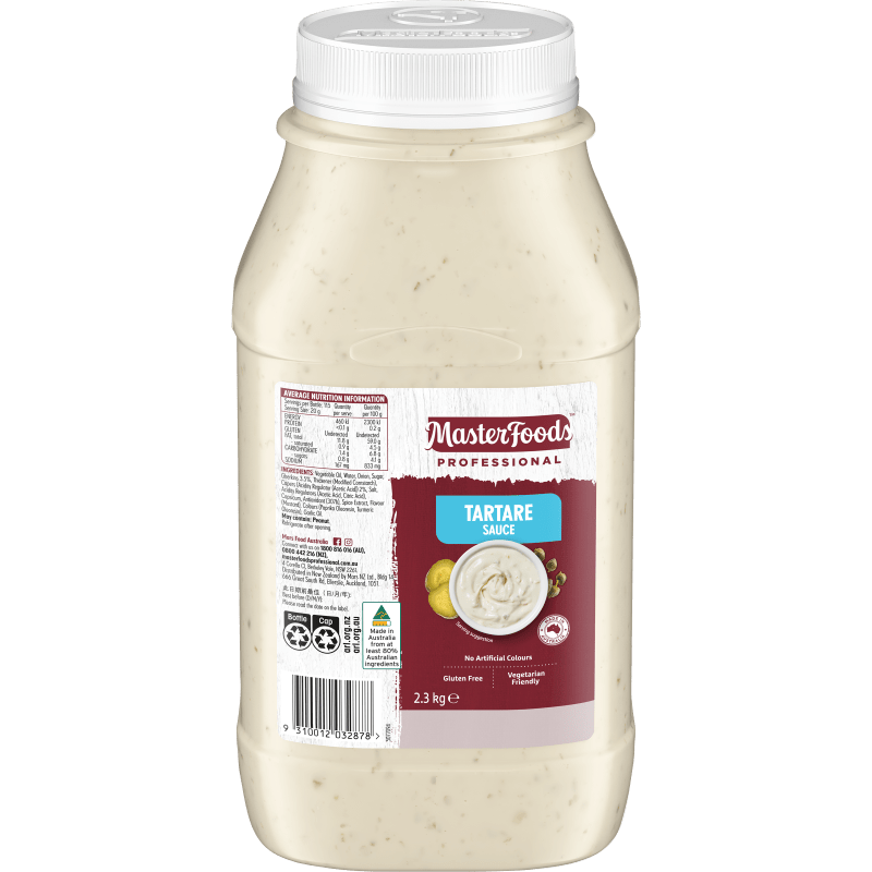 MasterFoods Professional Gluten Free Tartare Sauce 2.3kg Mars