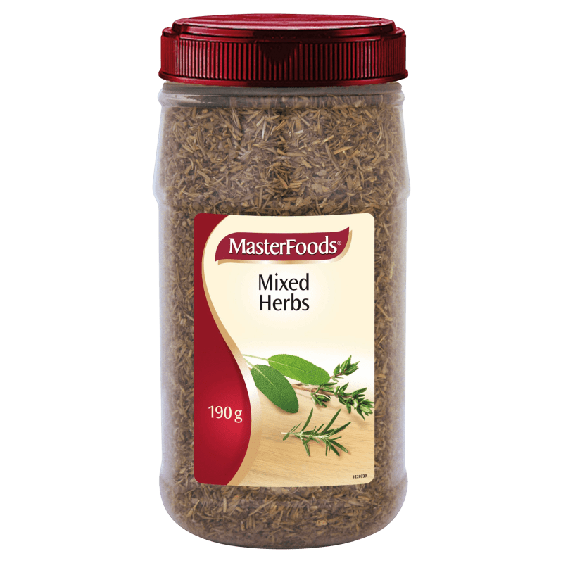 MasterFoods Dried Mixed Herbs 190g Mars Foodservices