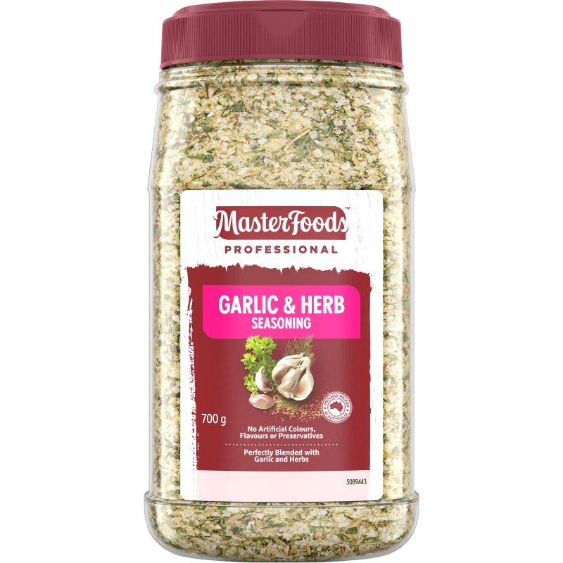 MasterFoods Garlic and Herb Seasoning Jar 700 g Mars Foodservices